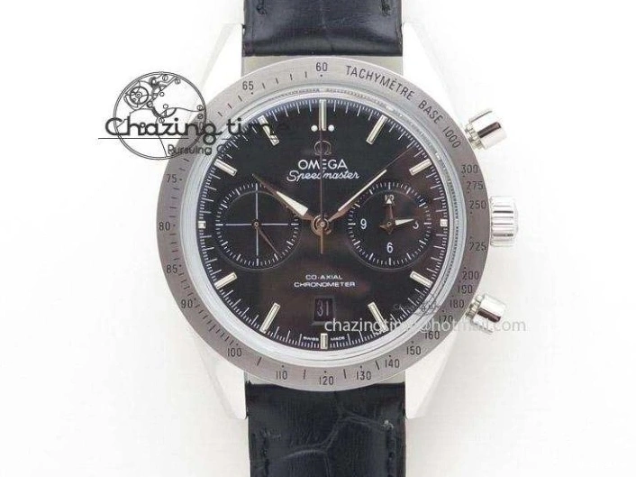 0327 Thermal Speedmaster ’57 Co-Axial SS RG OMF 1:1 Best Edition White Dial On SS RG Bracelet A9300 (Free Leather Strap) 8074